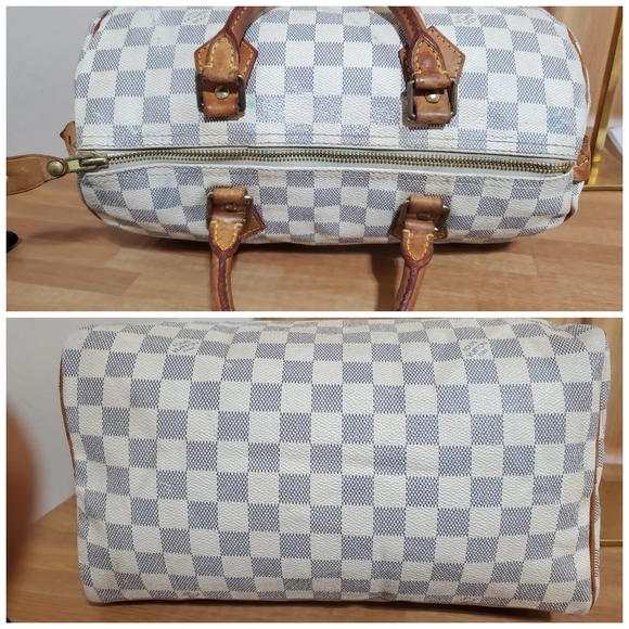LOUIS VUITTON Damier Azur Speedy 30 - Picture 8 of 12